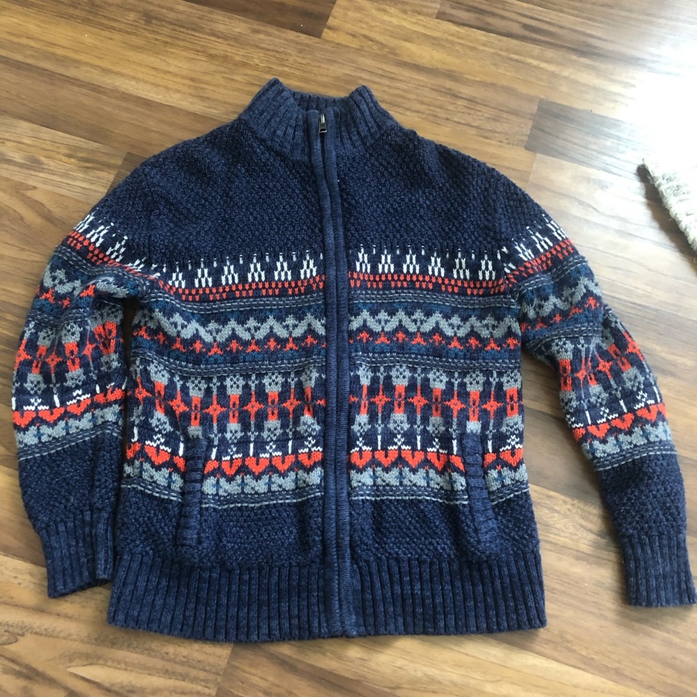 Boys cozy zip up cardigan